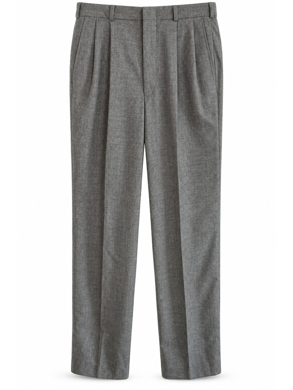 Vintage Lands' End Men's 32x34 Gray Wool Pleated Dress Pants Made USA - Picture 1 of 7